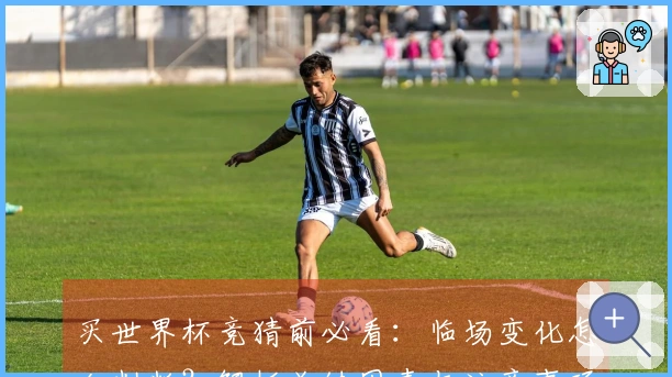买世界杯竞猜前必看：临场变化怎么判断？解析关键因素与注意事项